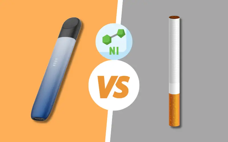 RELX VS Cigarettes Nicotine Content